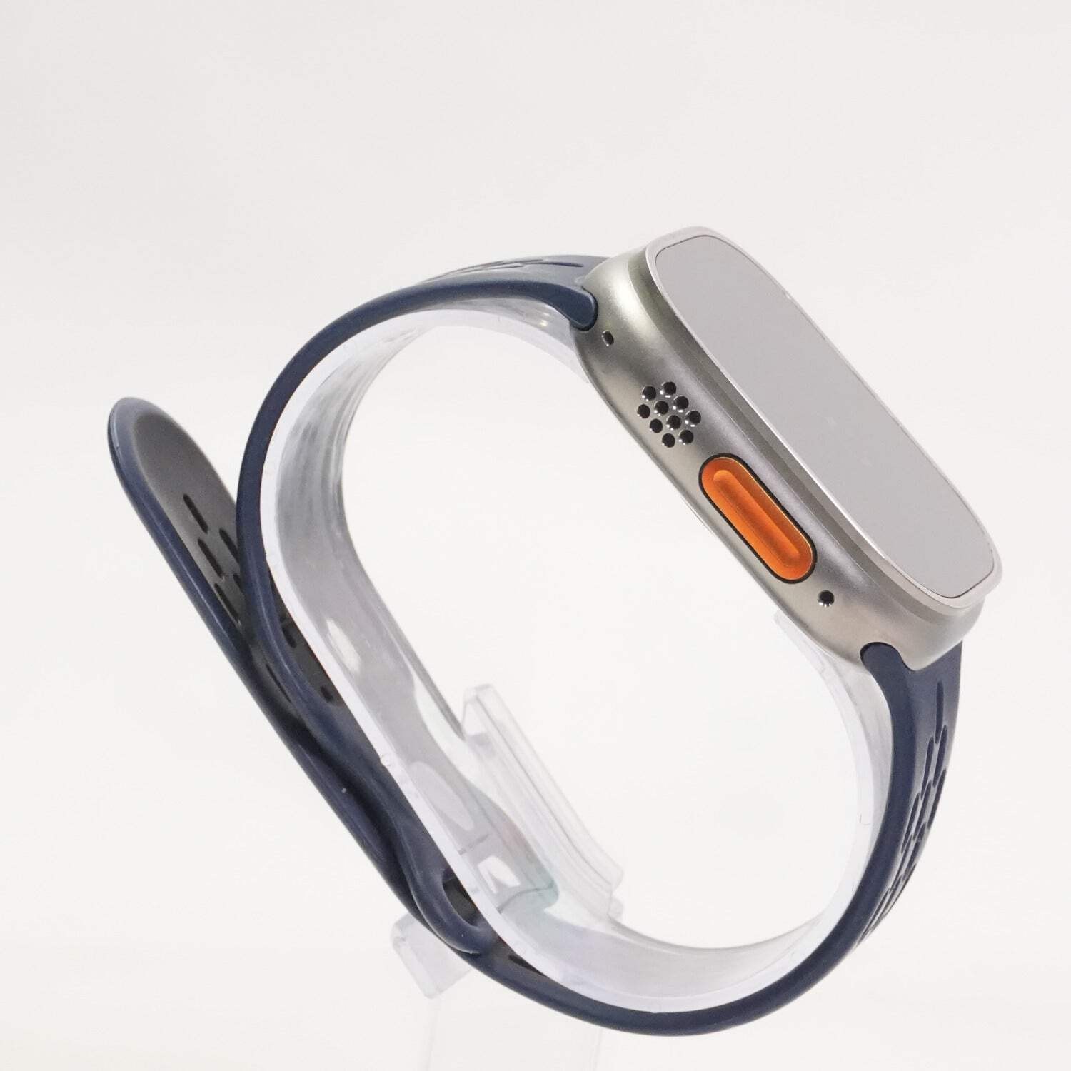 GPS Only Apple Watch Ultra 2 49MM Natural Titanium Abyss Blue Sport Band A2986