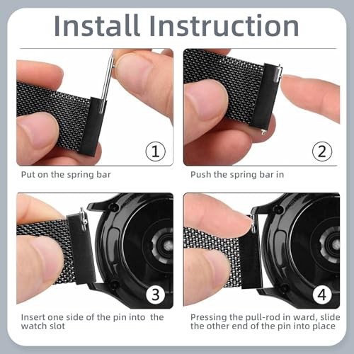 Metal Strap Compatible with Garmin Vivoactive 5/6/3 and Venu 4/3S/2S Watch Bands