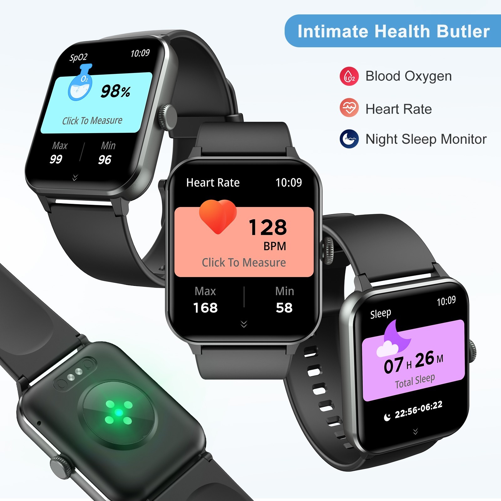 Bluetooth Calling Smart Watch for Women Men, Fitness & Sleep Trackers Pedometer