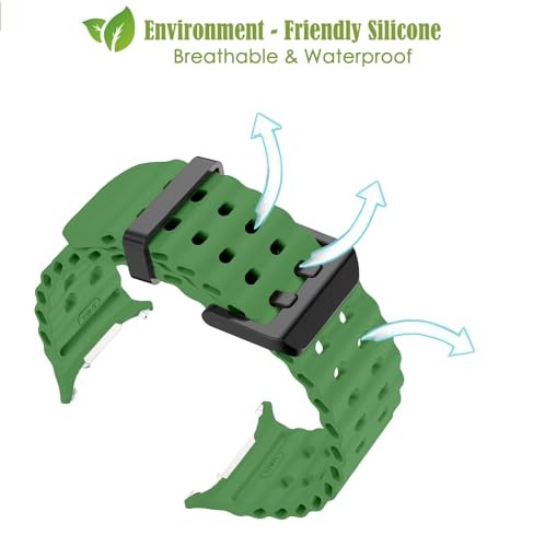 Ocean Silicone Strap Compatible with Samsung Galaxy Watch Ultra 47mm Sport Men