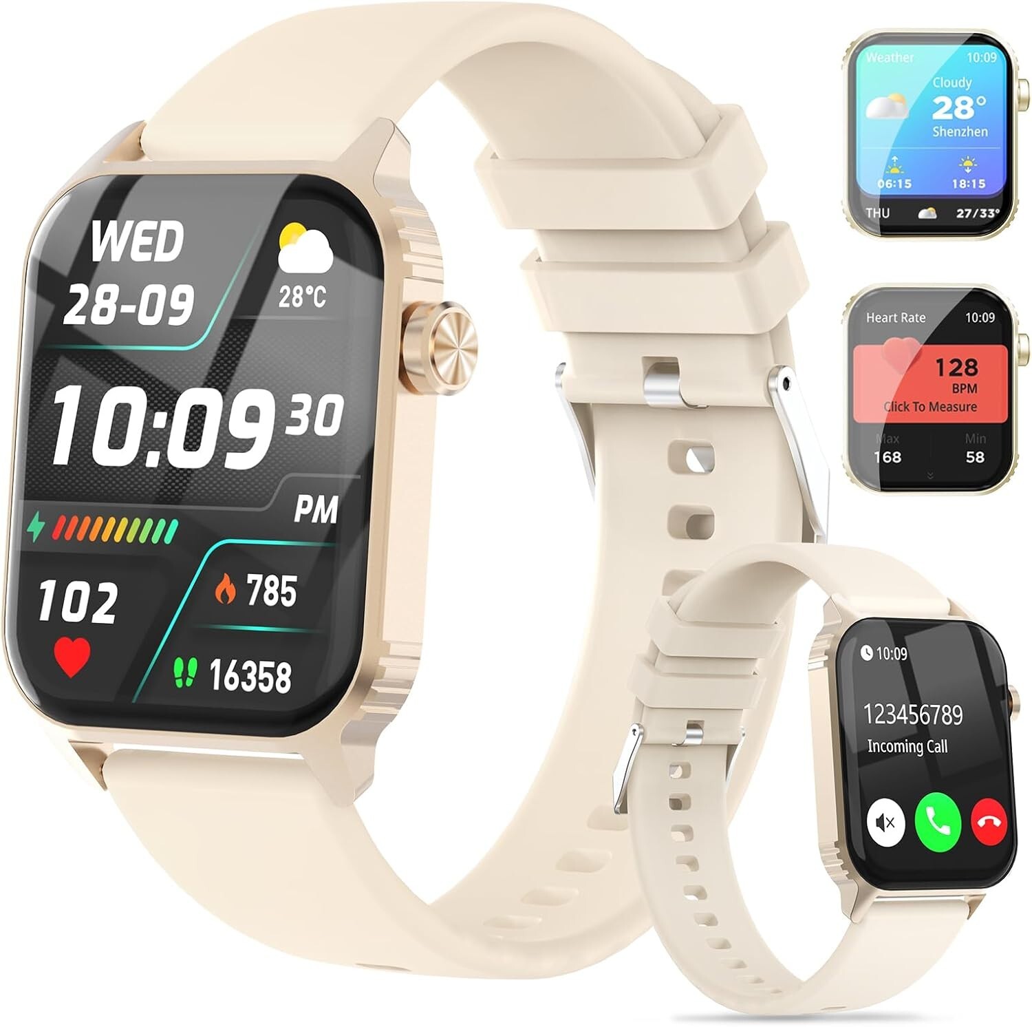 Smart Watches for Women Men, 1.83″ HD Smartwatch with 120 Sports Modes, Heart…