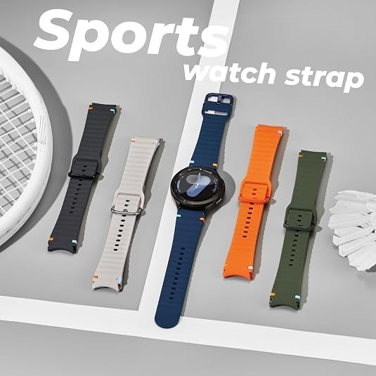 3 Pack Soft Silicone Strap Compatible with Samsung Galaxy Watch 7 Ultra