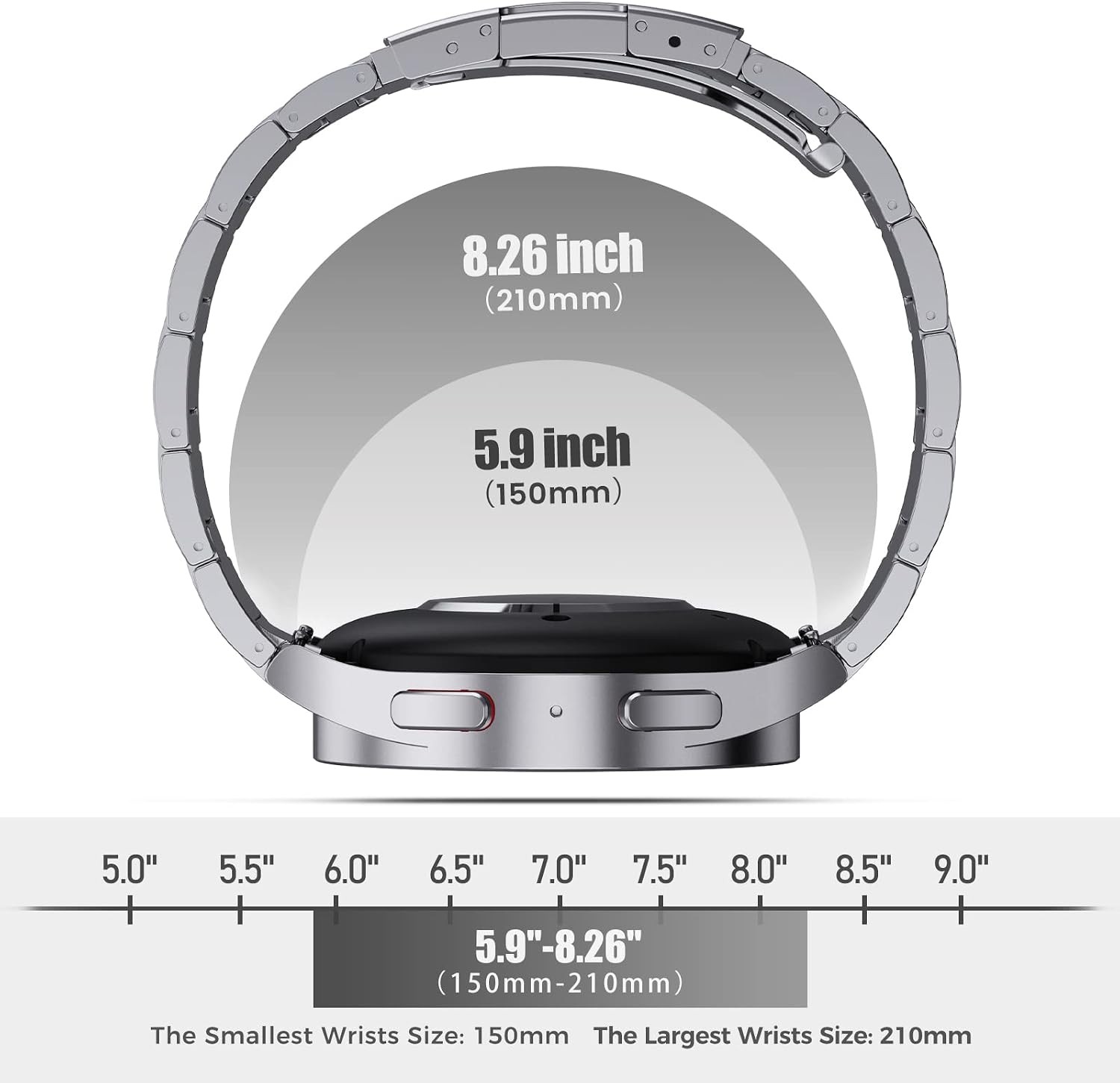 Titanium Band for Galaxy Watch 7 40mm 44mm, Galaxy Watch 6 Classic 43mm 47mm