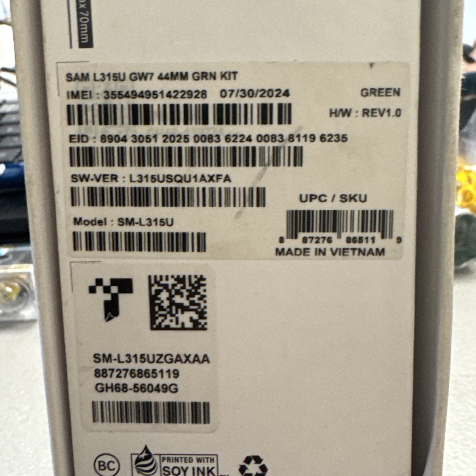 Samsung Galaxy Watch 7 – 44mm – (LTE + Bluetooth) – Green GPS