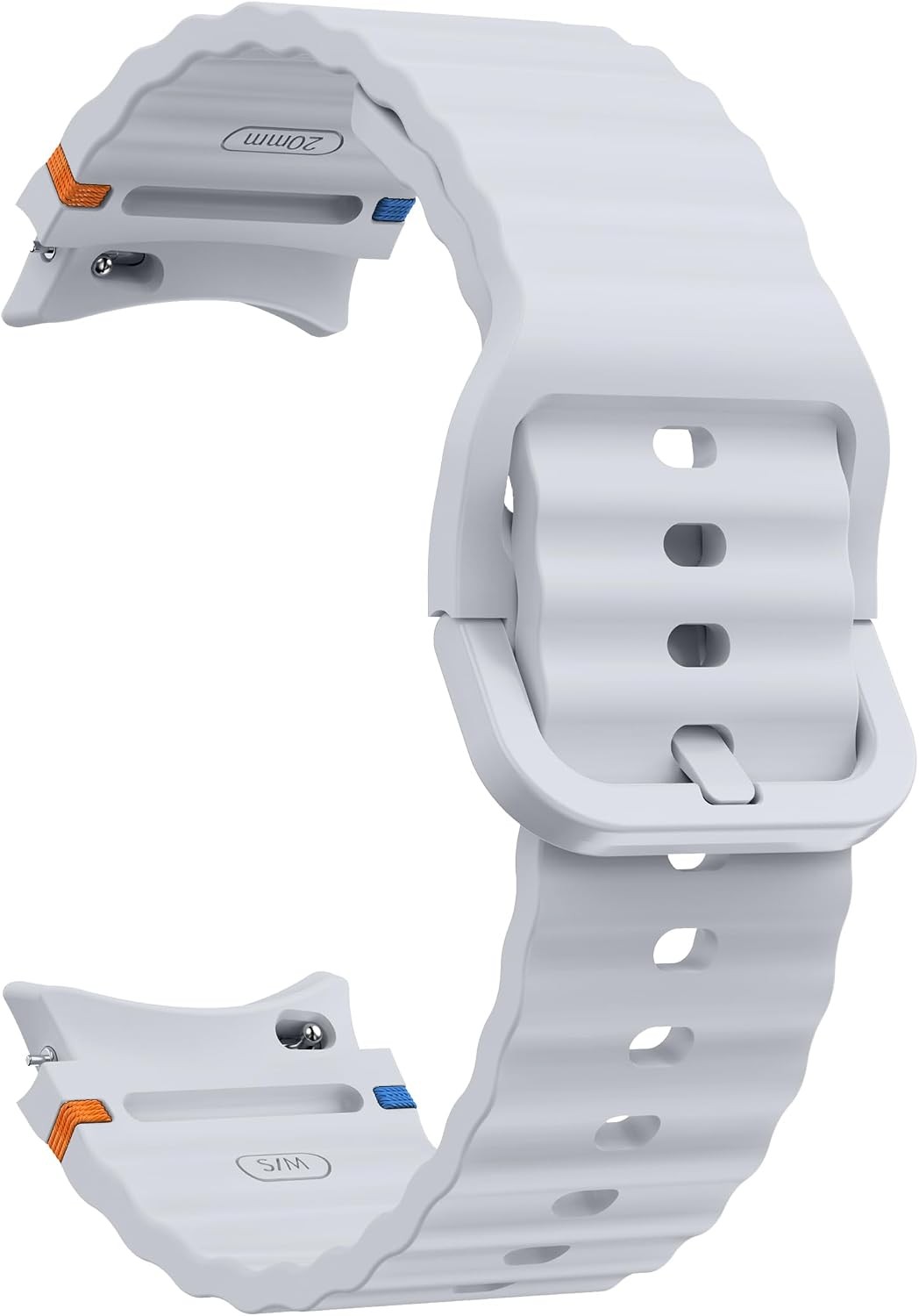 Light Grey Silicone Sport Band for Samsung Galaxy Watch Ultra 47mm & Others