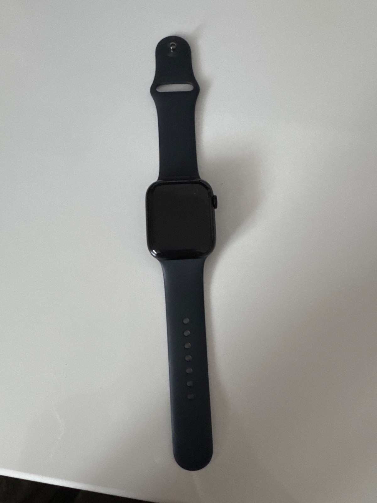Apple Watch Series 9 45mm Aluminum Case with M/L Sport Band – Midnight (GPS)…