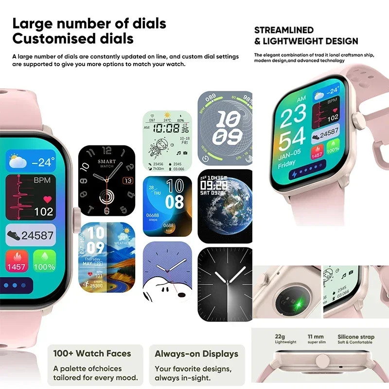 Xiaomi Watch 5 HD AMOLED Display Heart Rate Bluetooth Call GPS Track Waterproof