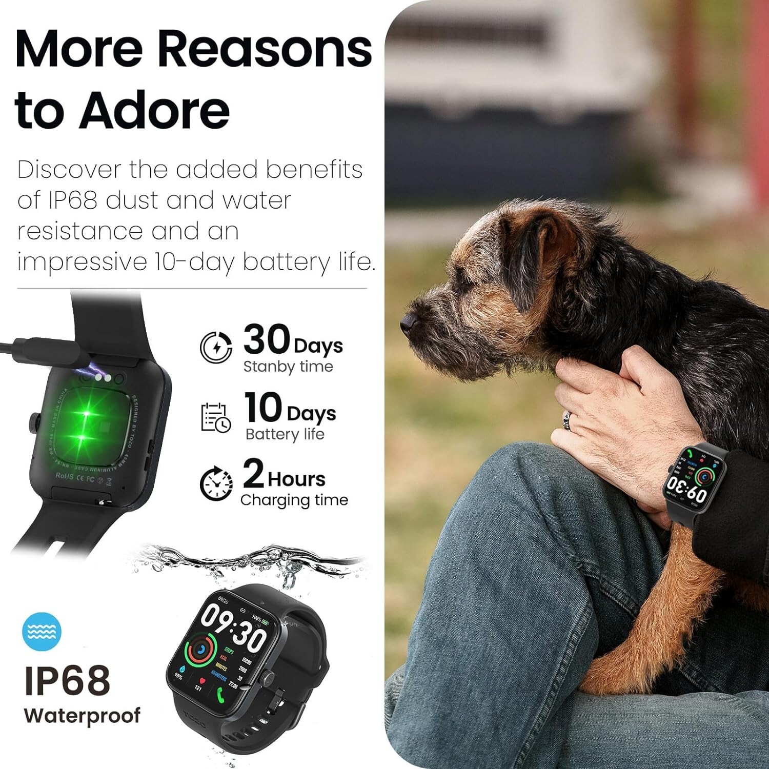 TOZO S4 AcuFit One Smart Watch 1.78″ AMOLED Ultra-Clear Screen for Men Women, Ca