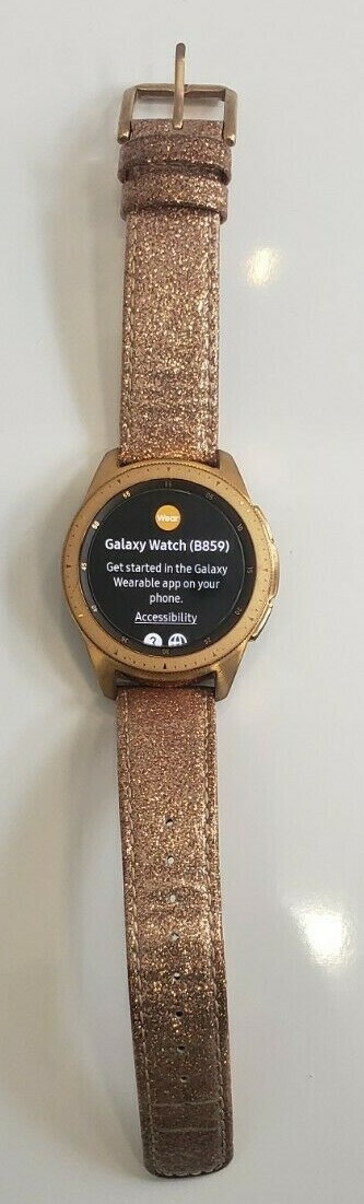 Samsung Galaxy Rose Gold SM-R815u w/ Leather Strap, 42mm WIFI/LTE – Ships Today!