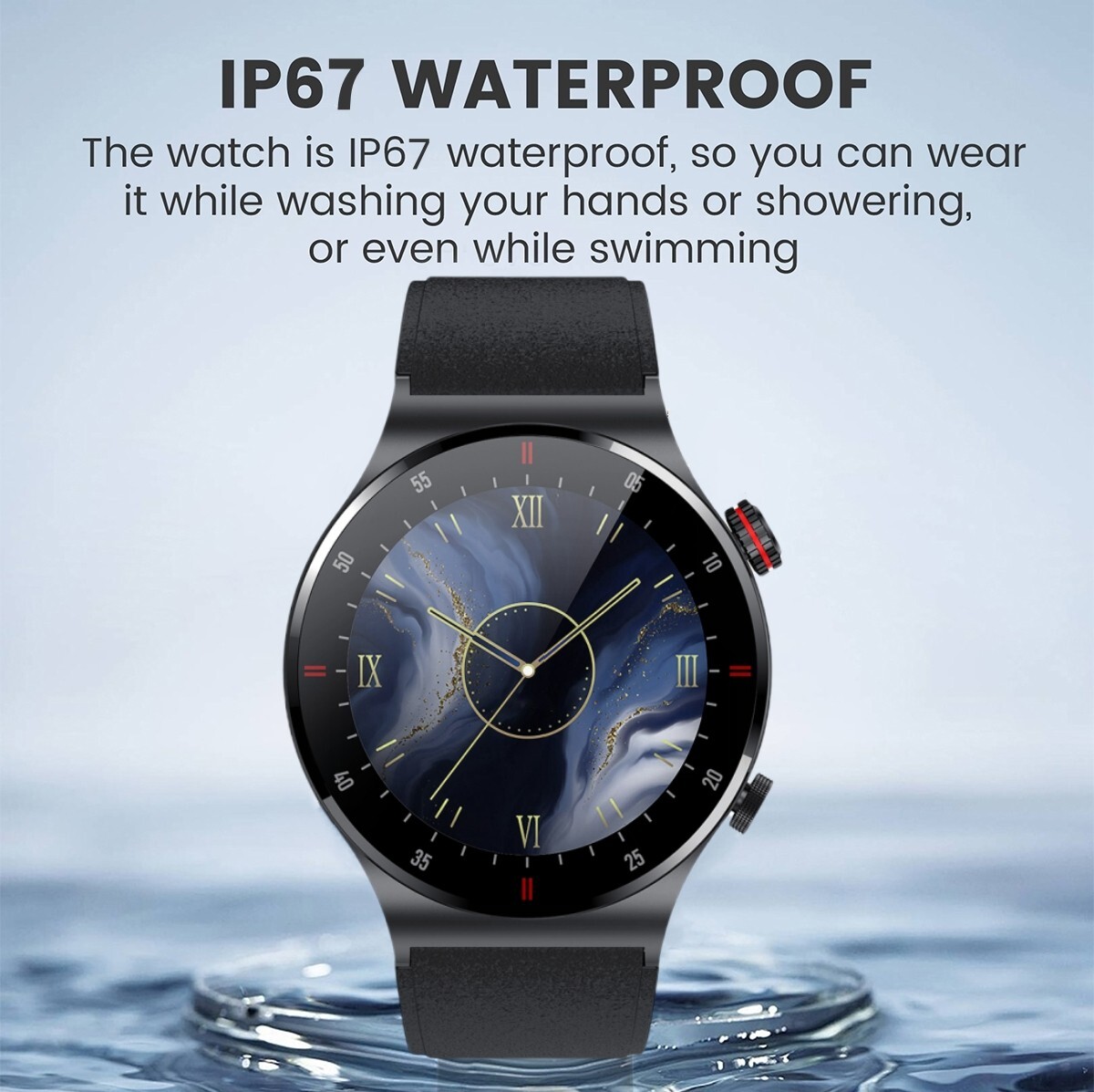 Smartwatch for Men Call Receive/Dial Fitness Tracker Blood Oxygen NFC Waterproof