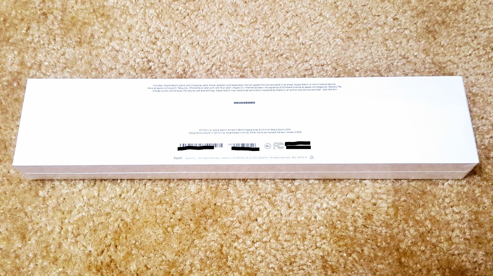 ⭐NEW! Apple Watch Series 3 38mm Space Gray Aluminum Case w/Black Sport Band-GPS