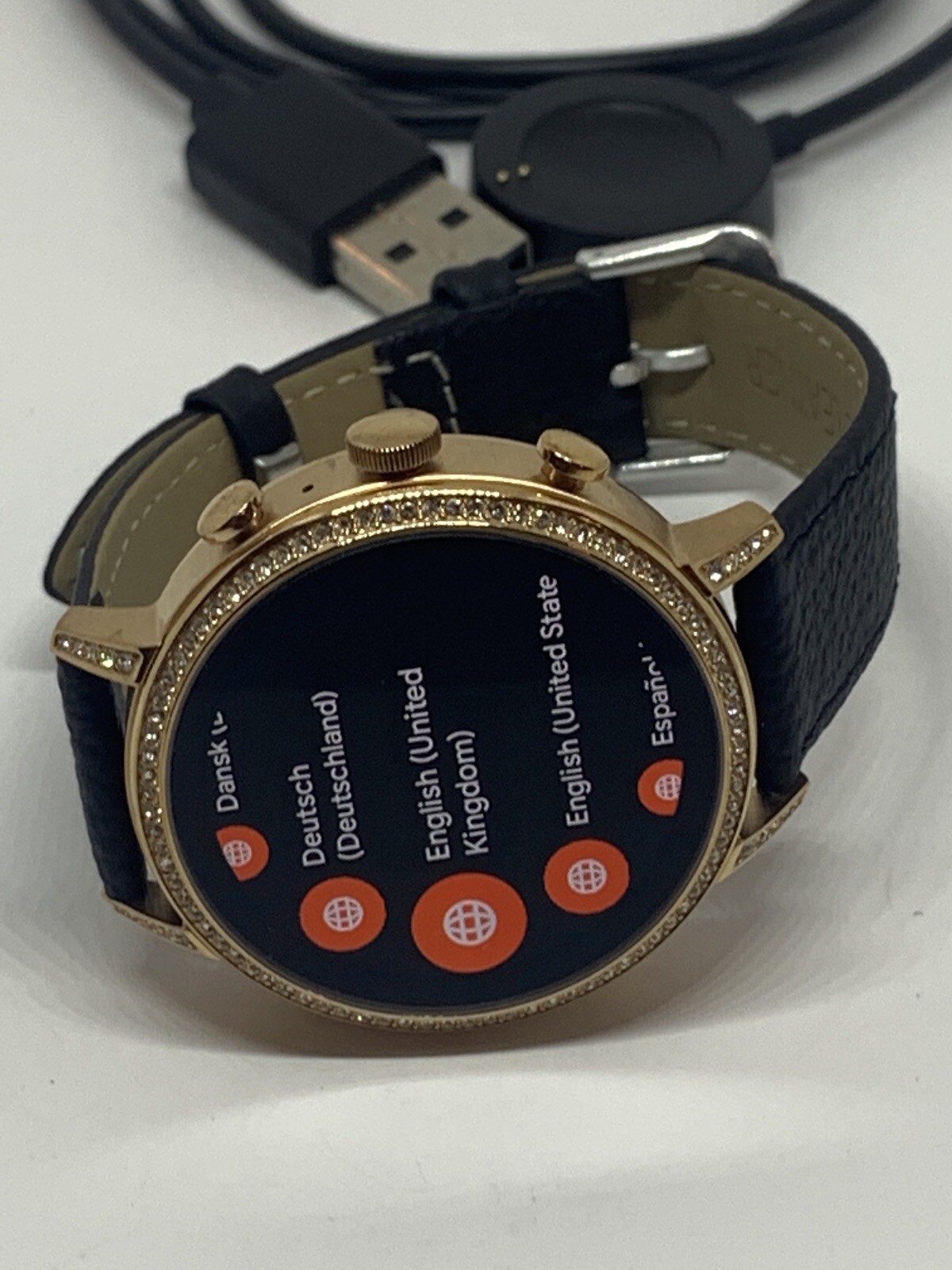 Fossil Gen 4 Authentic Digital Dial Smart Watch Custom Band FTW6015 QT497