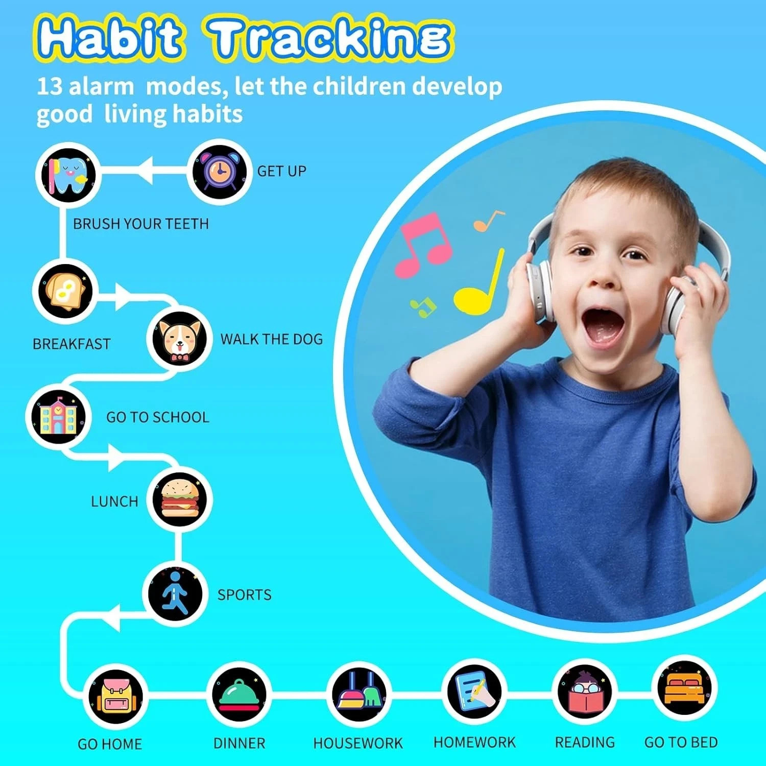 Smart Watch for Kids with 26 Puzzle Games HD Touchscreen Camera Video Music P…