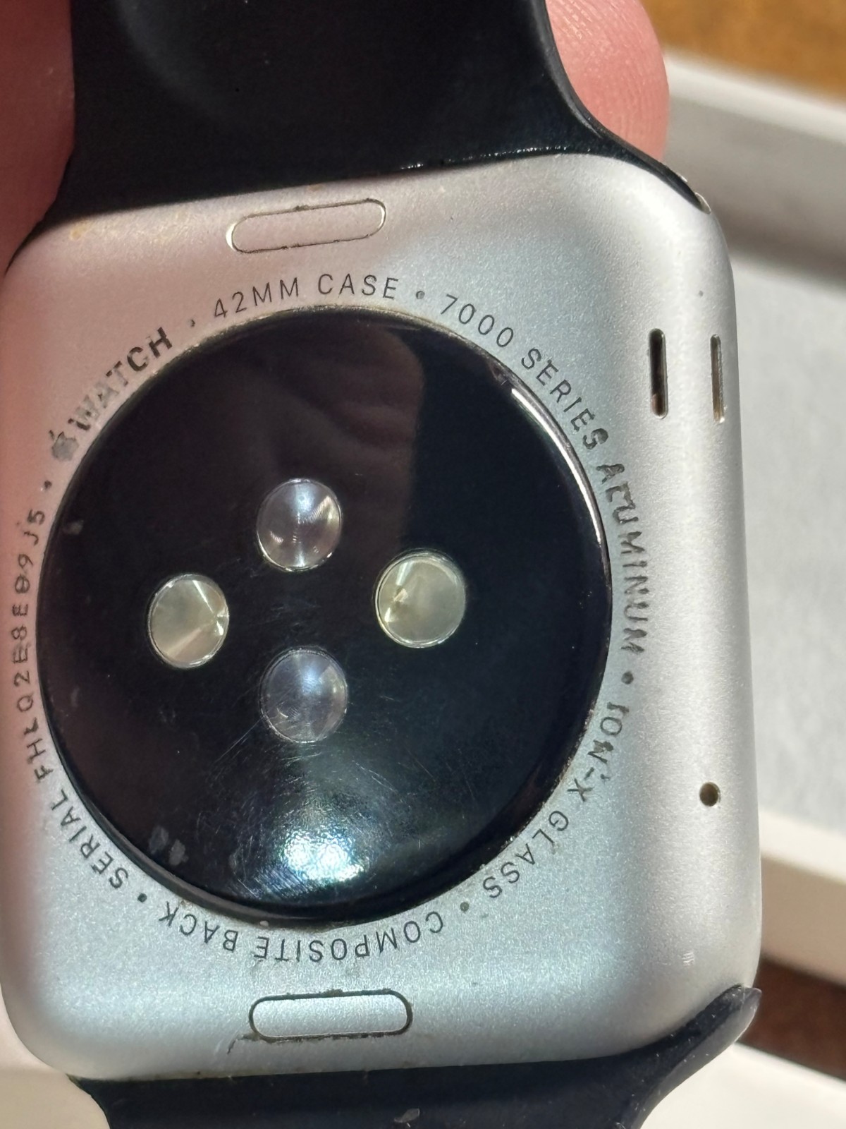 APPLE WATCH SPORT Aluminum silver 7000 SERIES 42mm Band & Case PARTS REPAIR