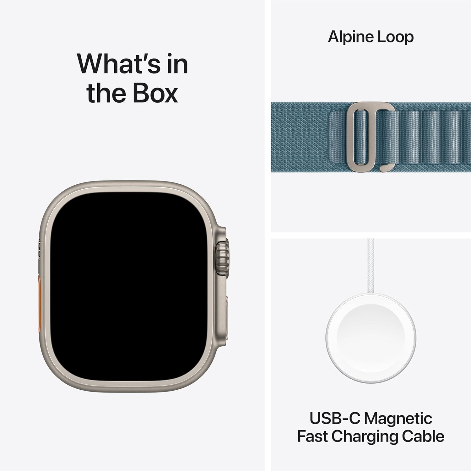 Apple Watch Ultra 3 GPS Cell 49mm Titanium Case Blue Alpine Loop Size L SEALED