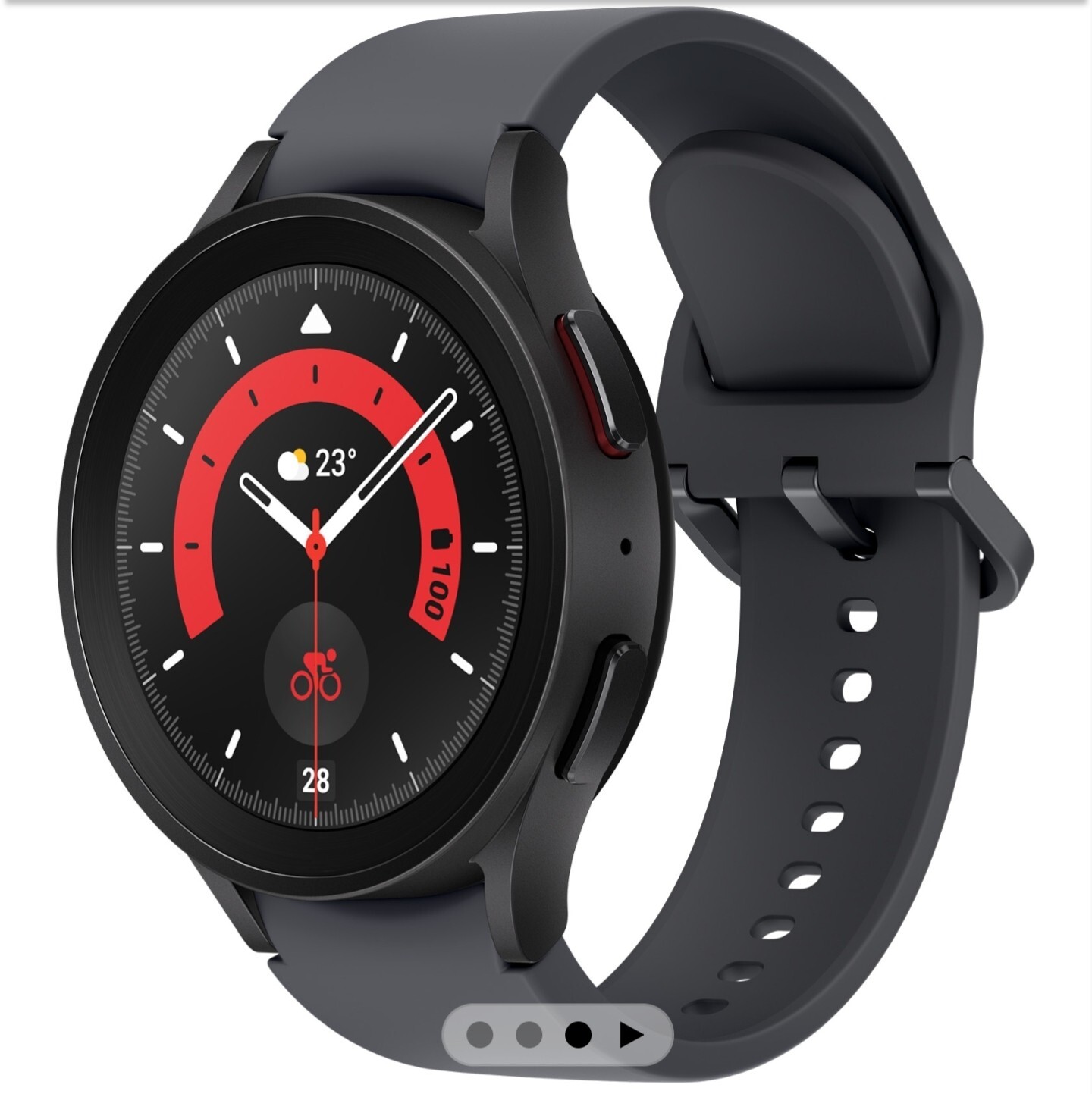 Samsung Galaxy Watch5 Pro SM-R920 45mm Titanium Case with Graphite Sport Band