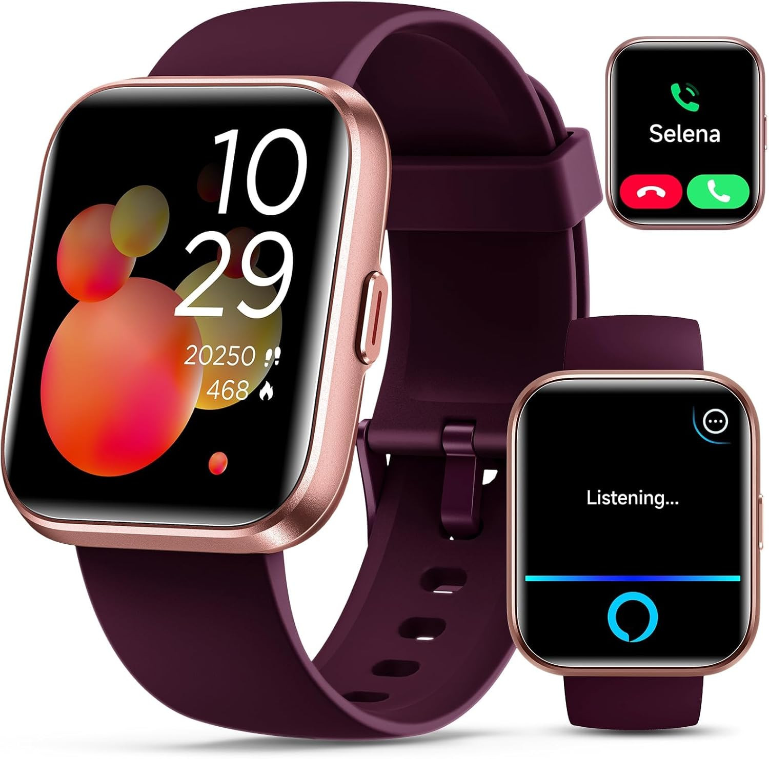 Smartwatch for Women, Compatible with Android & Iphone, 1.8” Fitness Tracker Wa