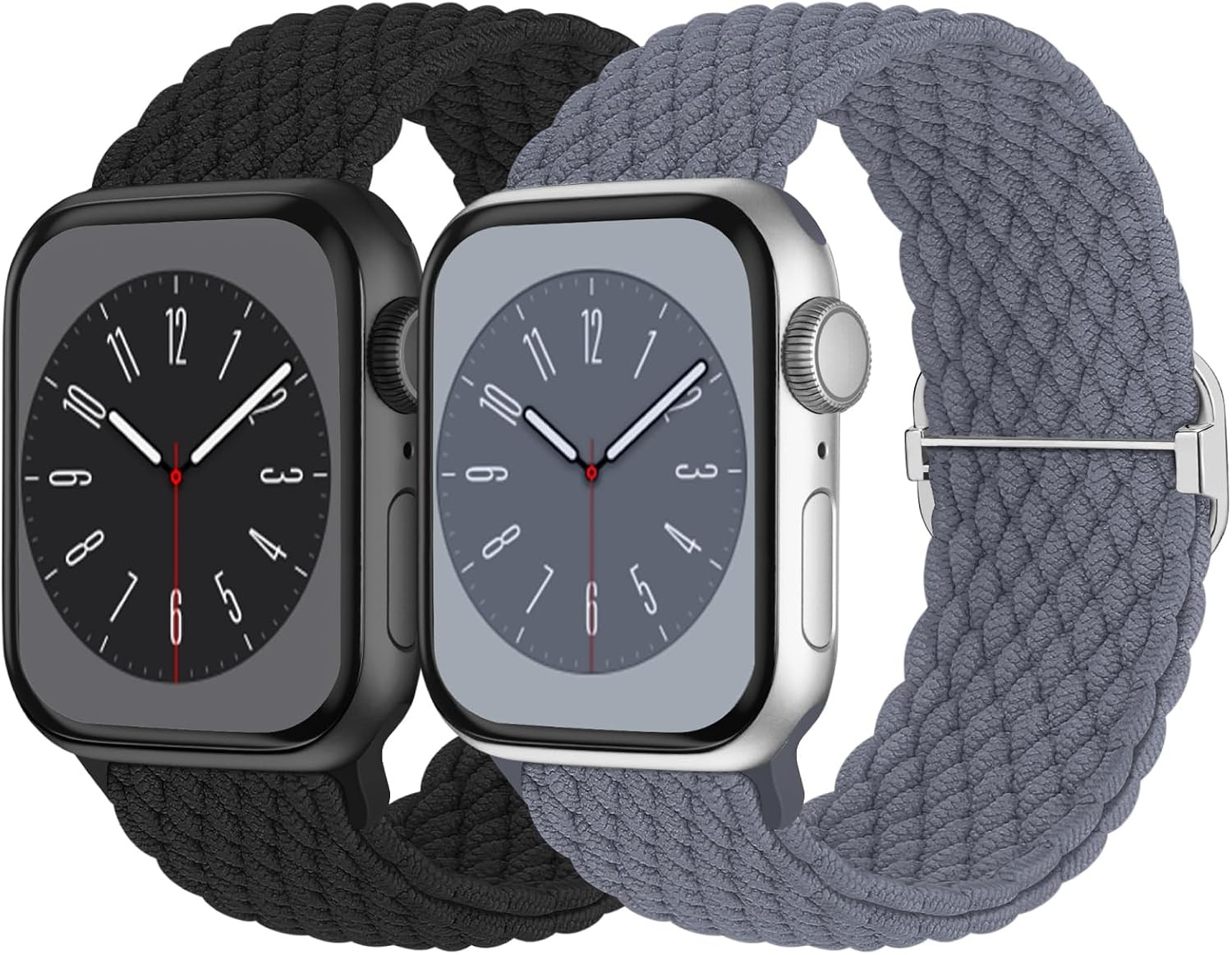 Braided Solo Loop Strap Compatible with Apple Watch 38mm 40mm 41mm 44mm