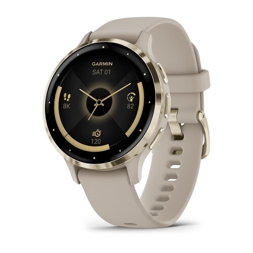 Garmin Venu 3S Fitness and Health Smartwatch – 41 mm – Soft Gold 010-02785-02