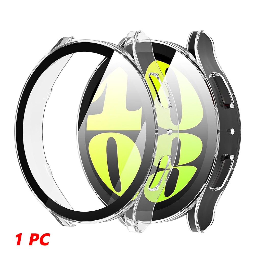 For Samsung Galaxy Watch 6 Hard Case Tempered Glass Screen Protector Cover Bling