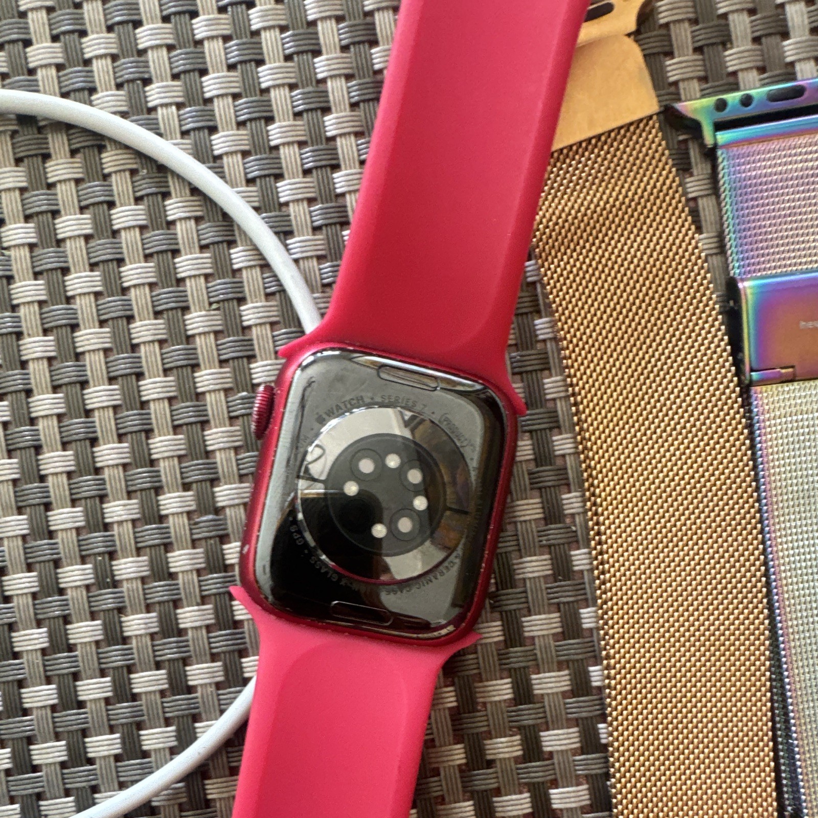 Apple Watch Series 7 41mm Red Aluminum Case GPS Cellular, Unlocked