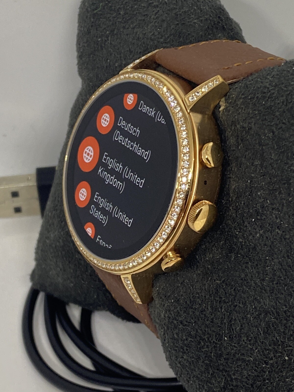 Fossil Gen 4 Authentic Digital Dial Smart Watch Custom Band FTW6011 AB571