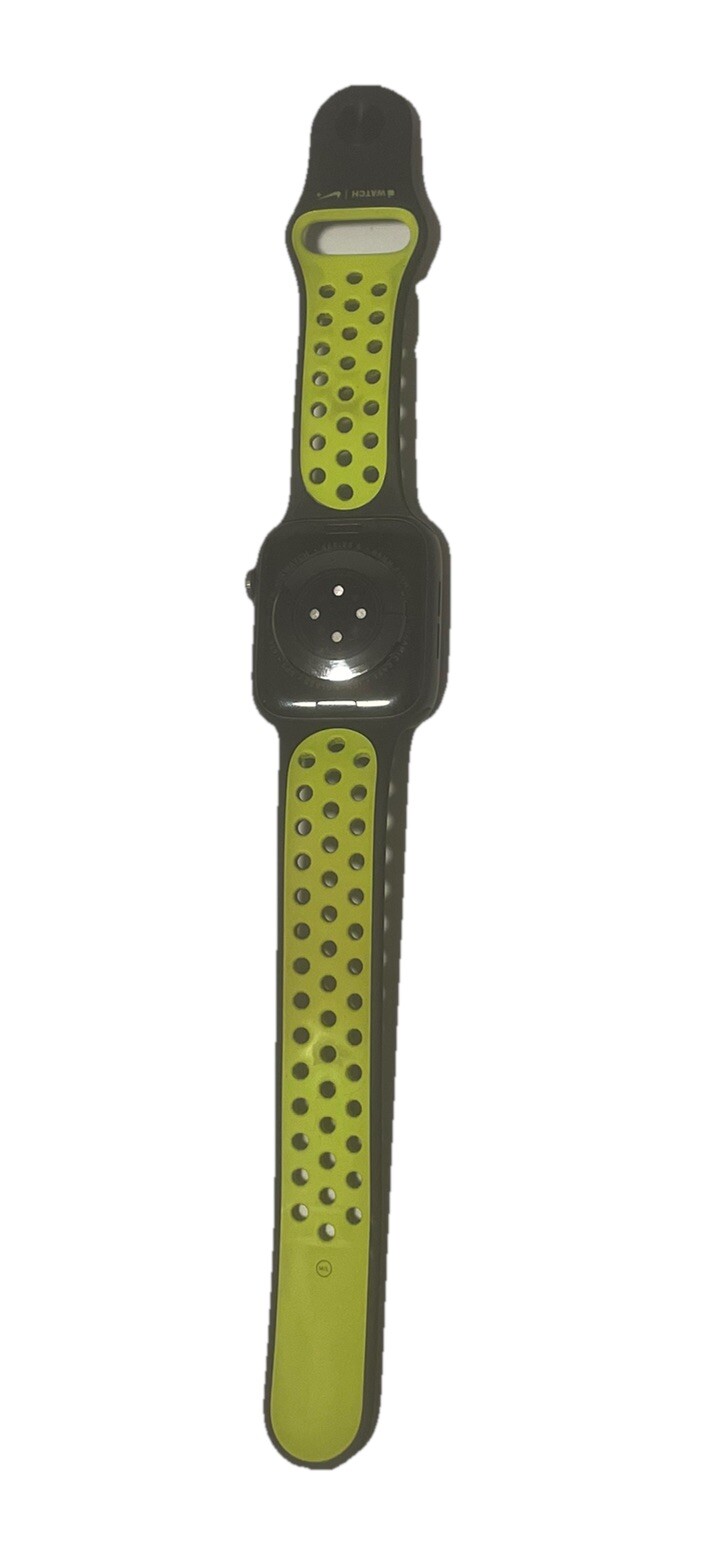 APPLE Watch S6 44mm GPS LTE A2294 – Black With Nike + band Working