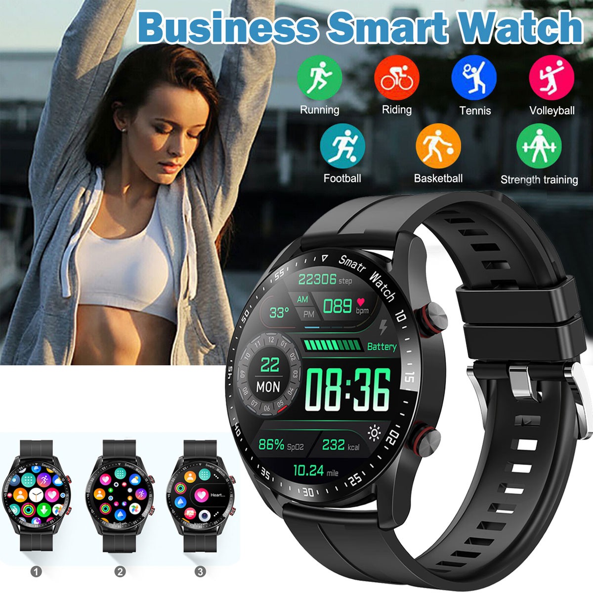 2026 Smart Watch for Men Women Waterproof Bluetooth Call Smartwatch Android iOS