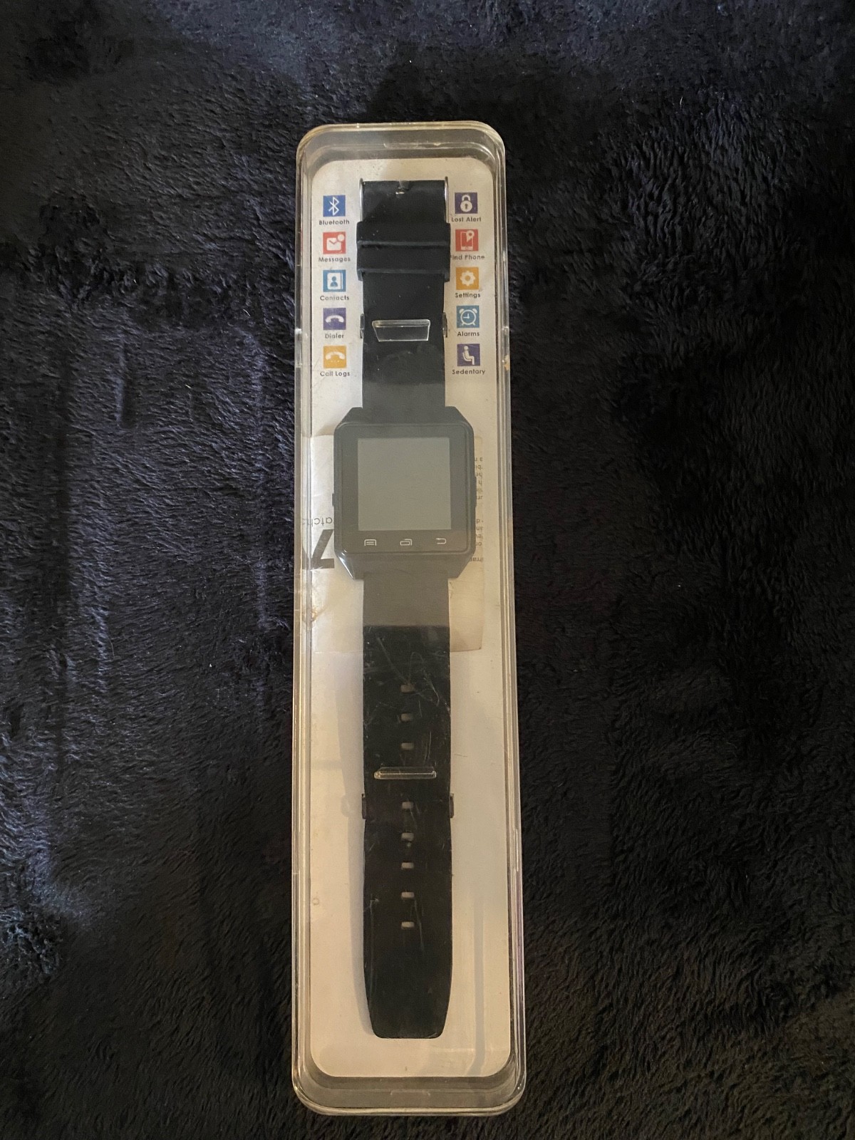 Q7 Smart Watch iOS And Android Compatible Black Model 3326