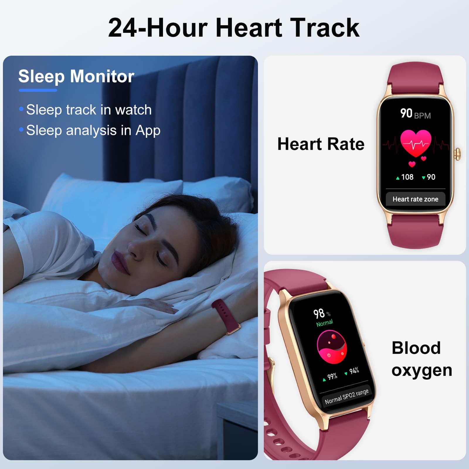 Smart Watch for Women Men, 1.57″ Smartwatch (Answer/Make Call), 2025 NEW Fitn…