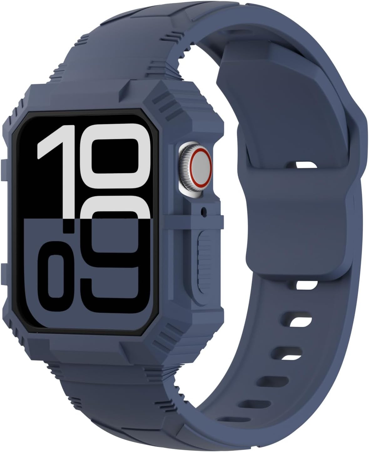 Shockproof Bumper Case for Apple Watch 38mm 40mm 41mm Rugged Silicone Sport Band