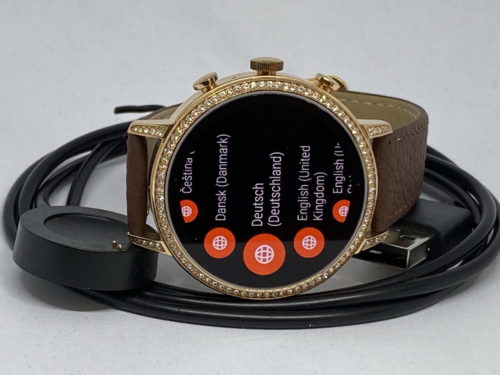 Fossil Gen 4 Authentic Digital Dial Smart Watch Custom Band FTW6011 LT422