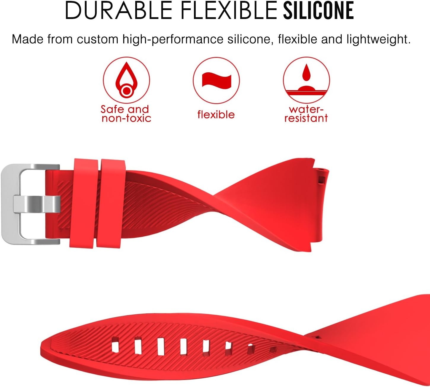 Case For Samsung Galaxy Watch 3 45mm/Galaxy Watch 46mm/Gear S3 22mm Silicone Str