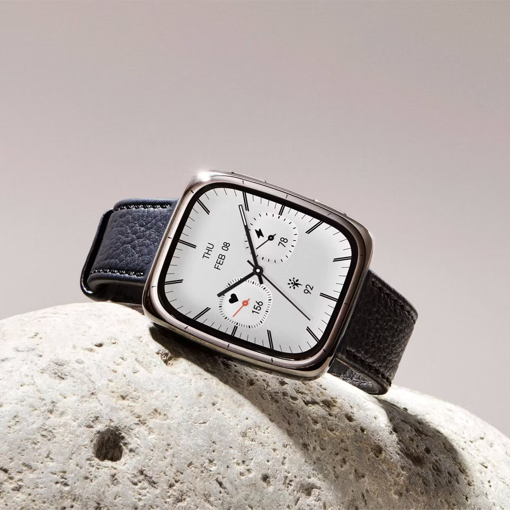 Amazfit Active 2 Square Smartwatch – Black Leather