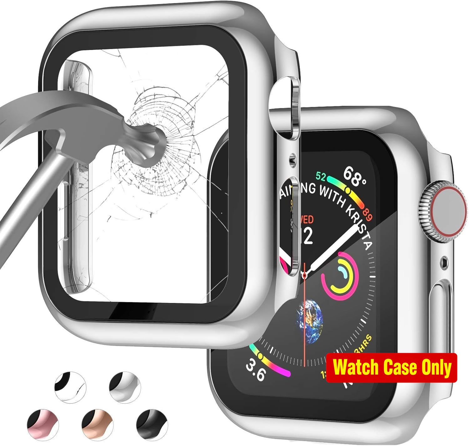 Only Case For Apple Watch Series 3/2/1 42mm PC Ultra-Thin Bumper Full Cover