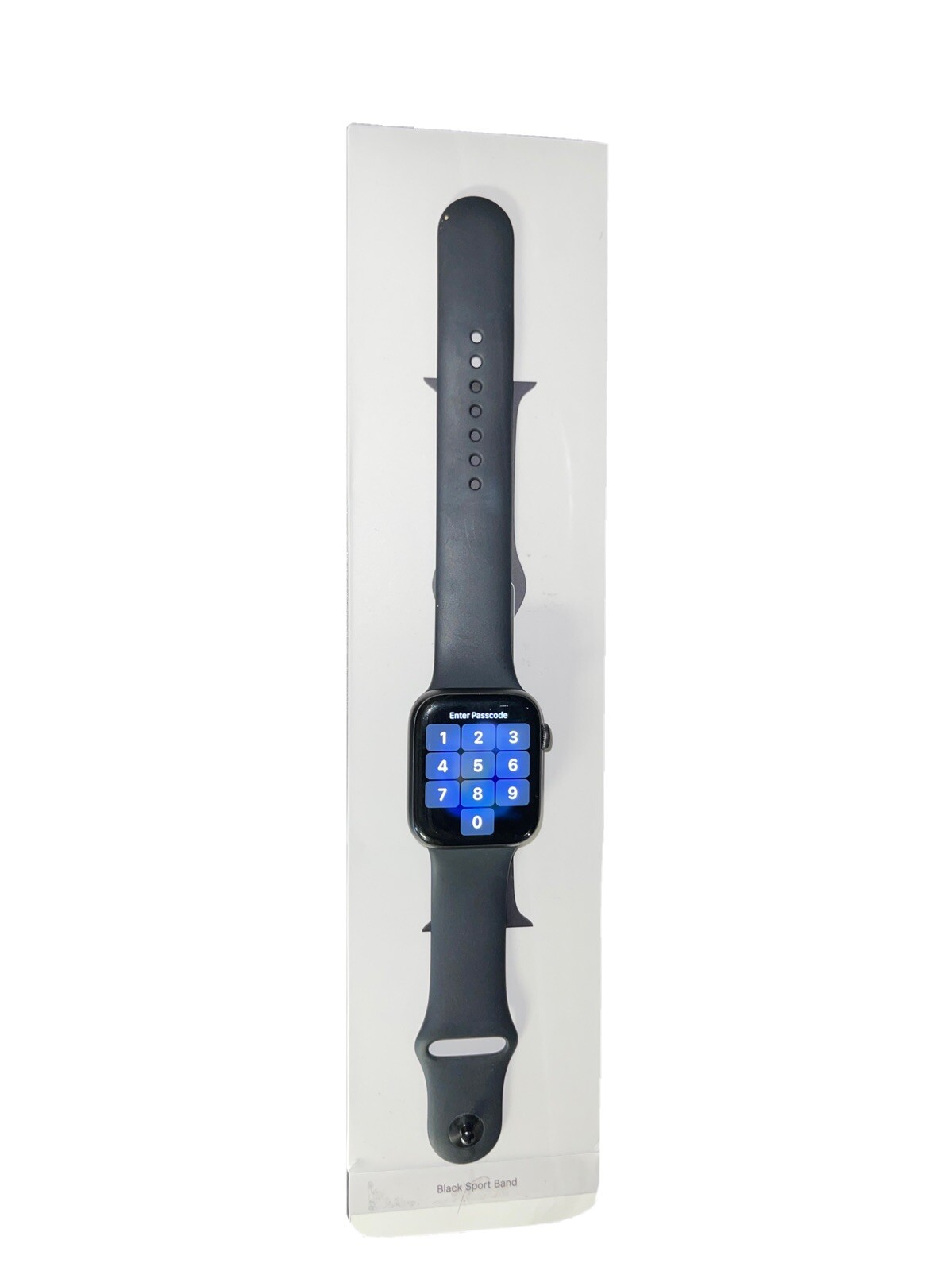 Apple Watch Series 6 44mm Graphite Stainless Steel Black Case Sport Band -…
