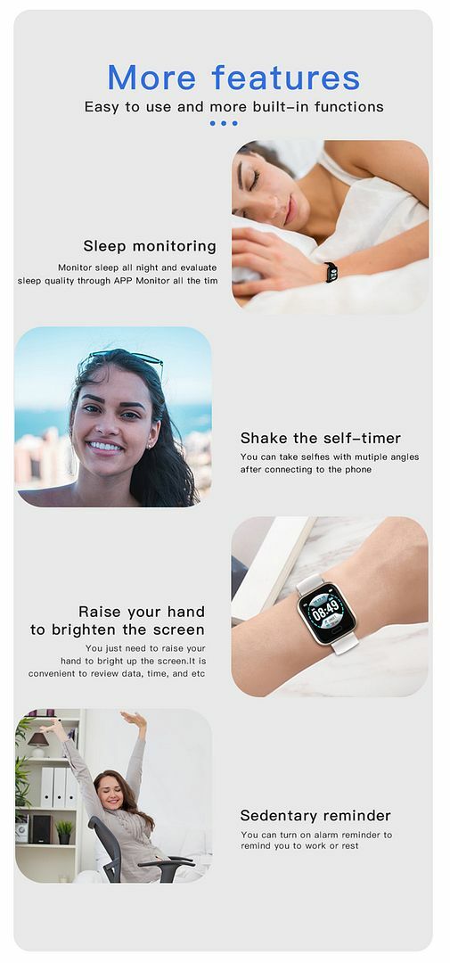 Bluetooth Smart Watch Waterproof Sport Bracelet Call Remind Fitness Bracelet