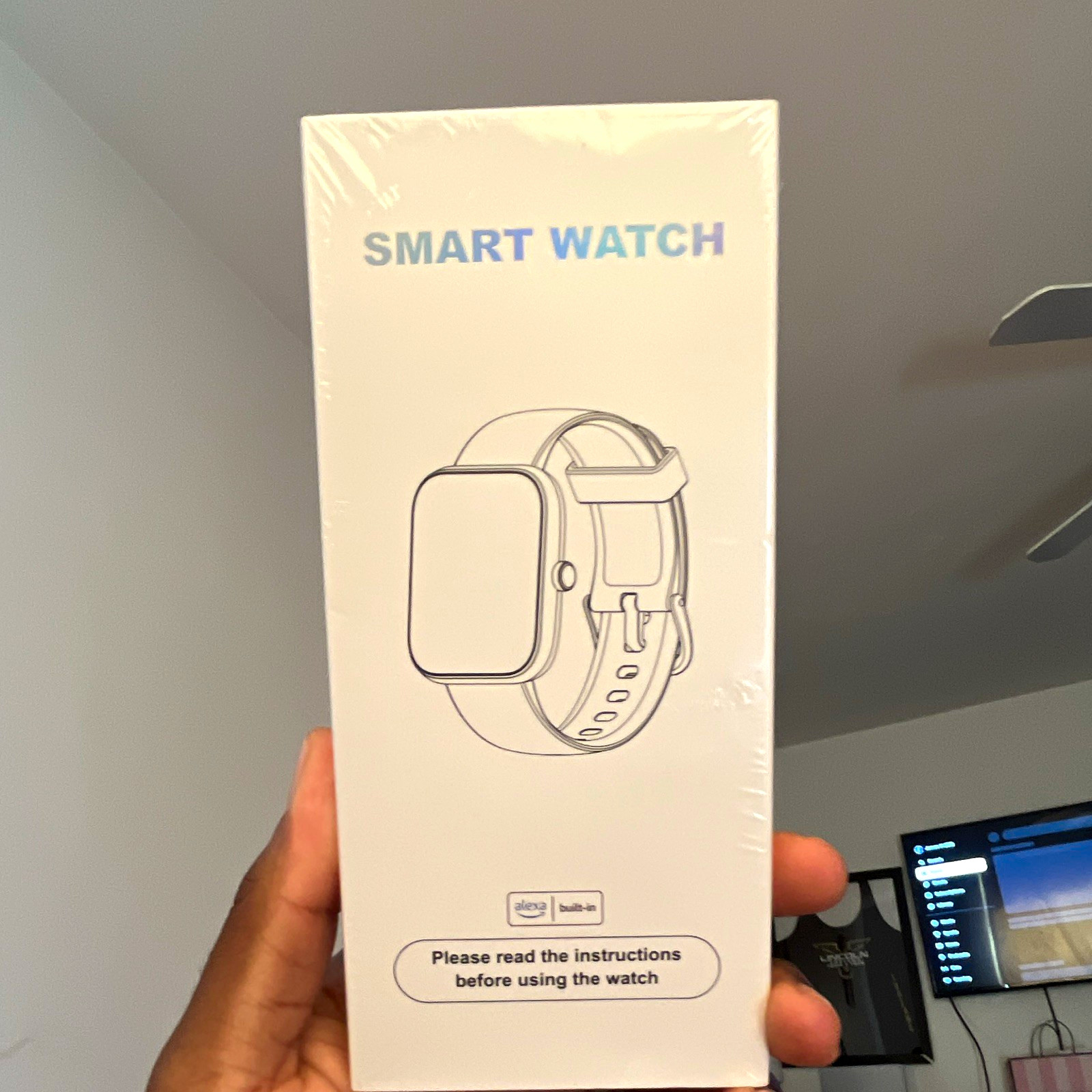 IDW25 Smart Watch Alexa Built-In Fitness Tracker Sleep Monitor 46mm White