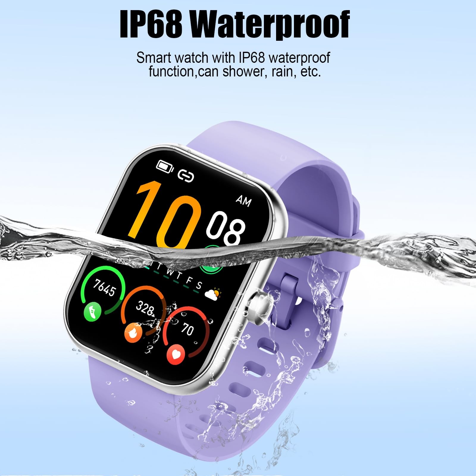Smart Watch for Men Women, Answer/Make Call, 1.96″ HD Fitness Tracker RUNNING