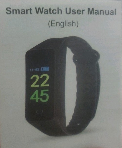 Smart Band Your Health Steward Waterproof Fitness Watch Black, phone video rec