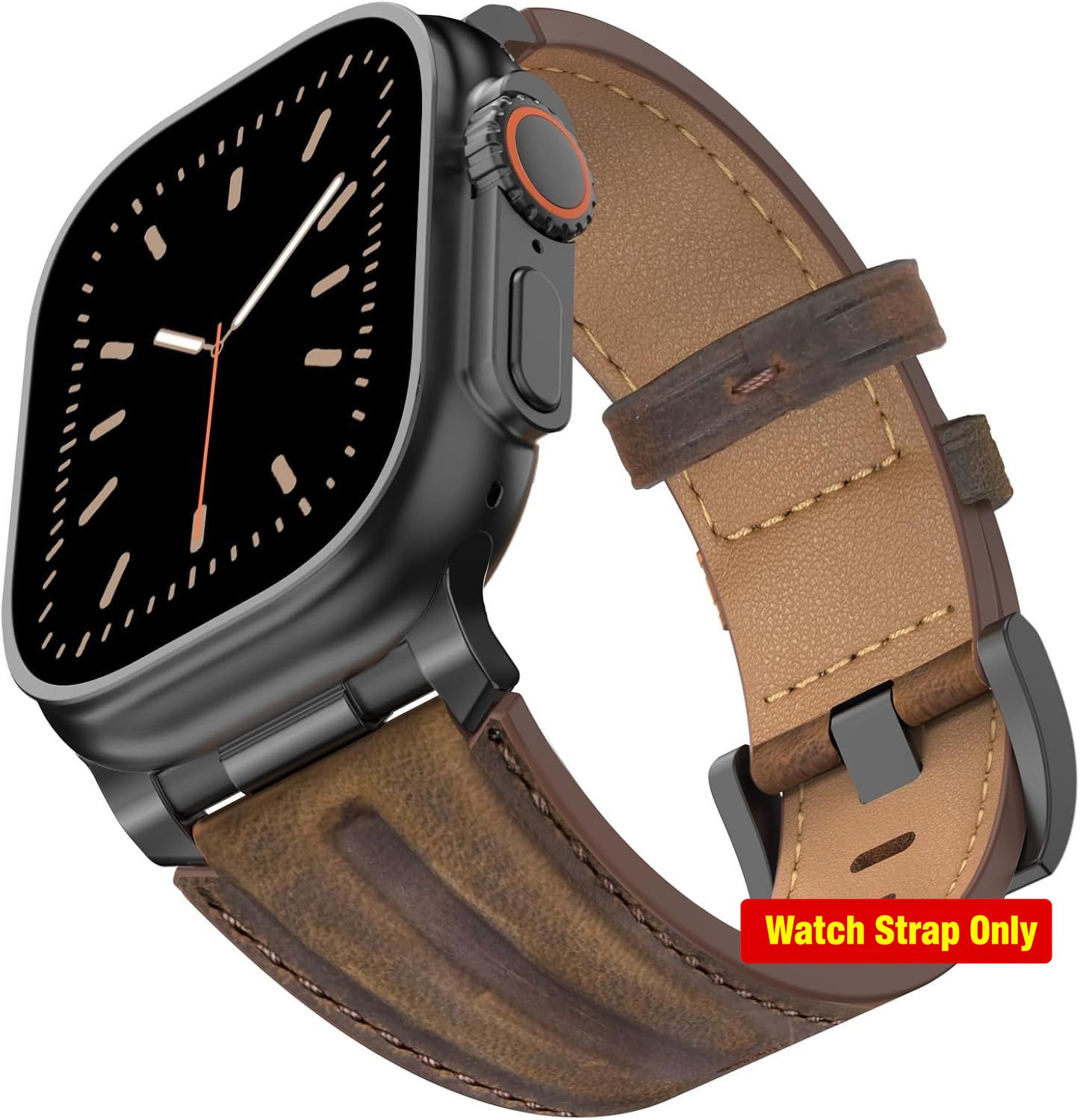 Leather Strap Compatible with Apple Watch Ultra 49mm, Series 11, Vintage Patina