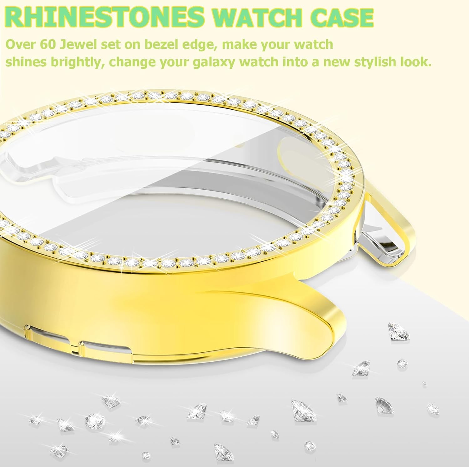 12Pack Bling Screen Protector for Samsung Galaxy Watch 7 44mm Anti Scratch Bumpe