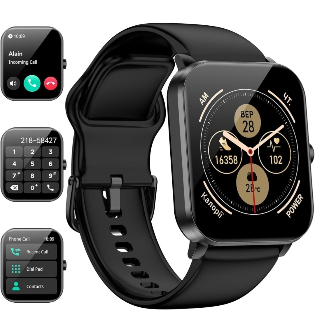 Smart Watch, Smartwatches for Men Women, 1.85″ HD Fitness Tracker…