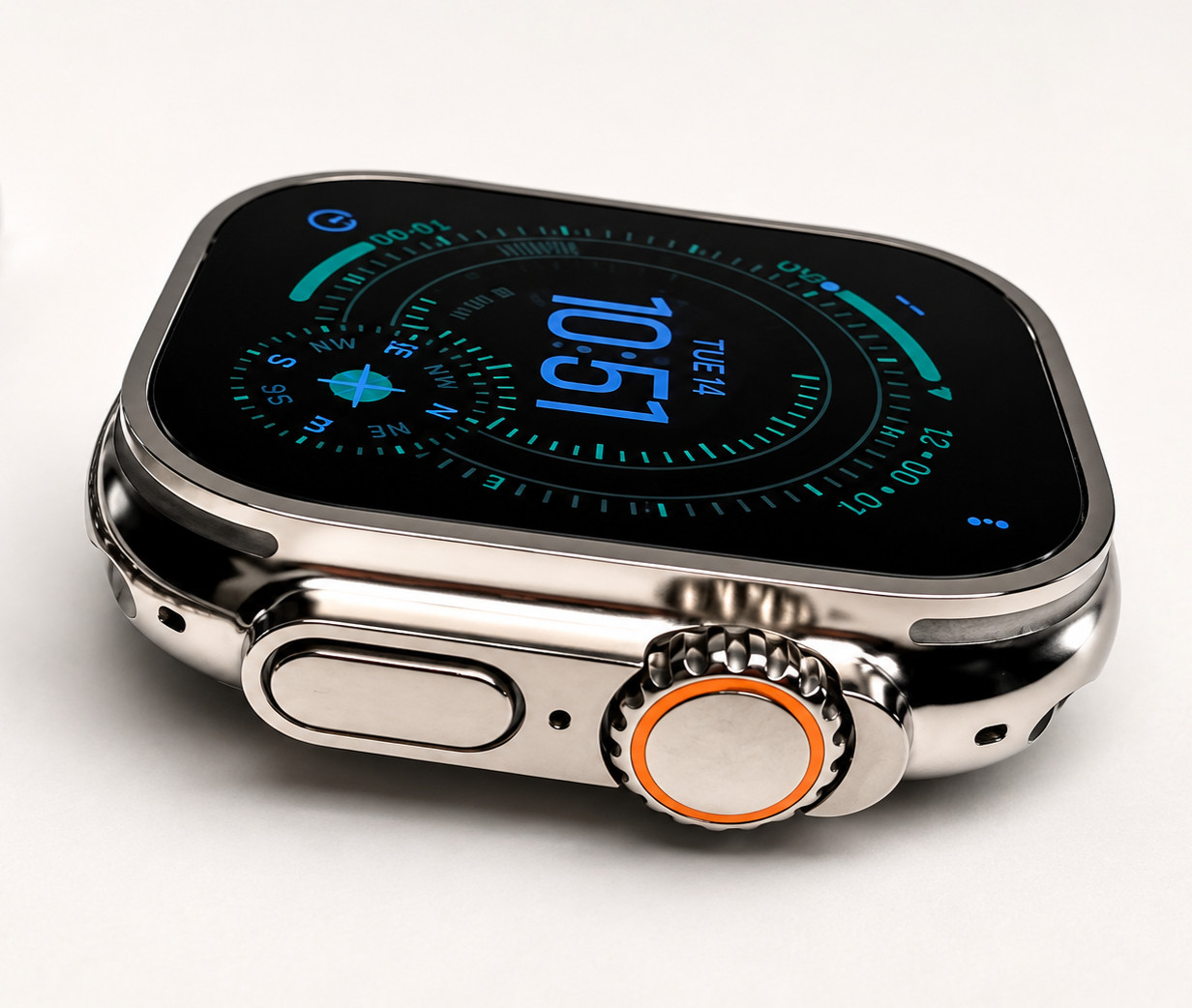 Apple Watch Ultra | 49mm Mirror Polished Titanium | Band Not Included