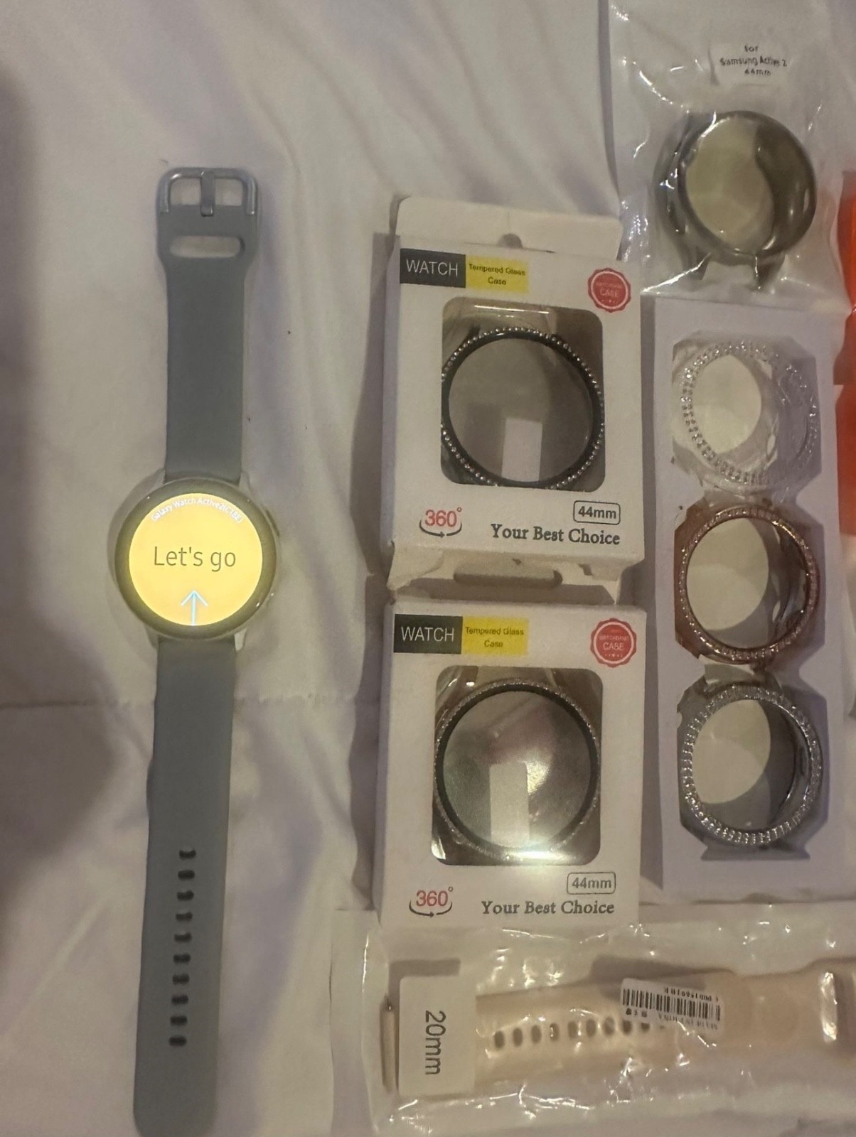 Samsung Galaxy Watch Active 2 SM-R820 44mm Aluminum Case with Sport Band…