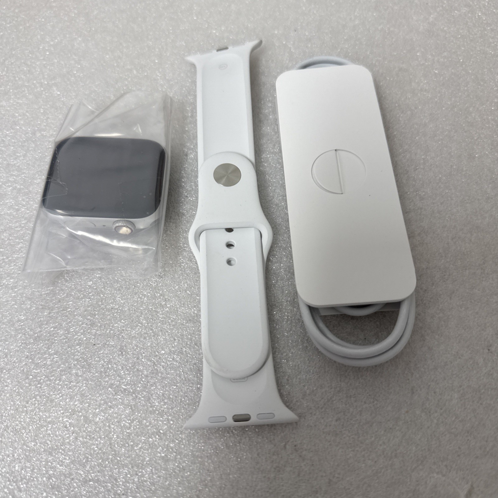 Apple Watch Series 6 44mm GPS + Cellular Silver Aluminum White Sport Band #22