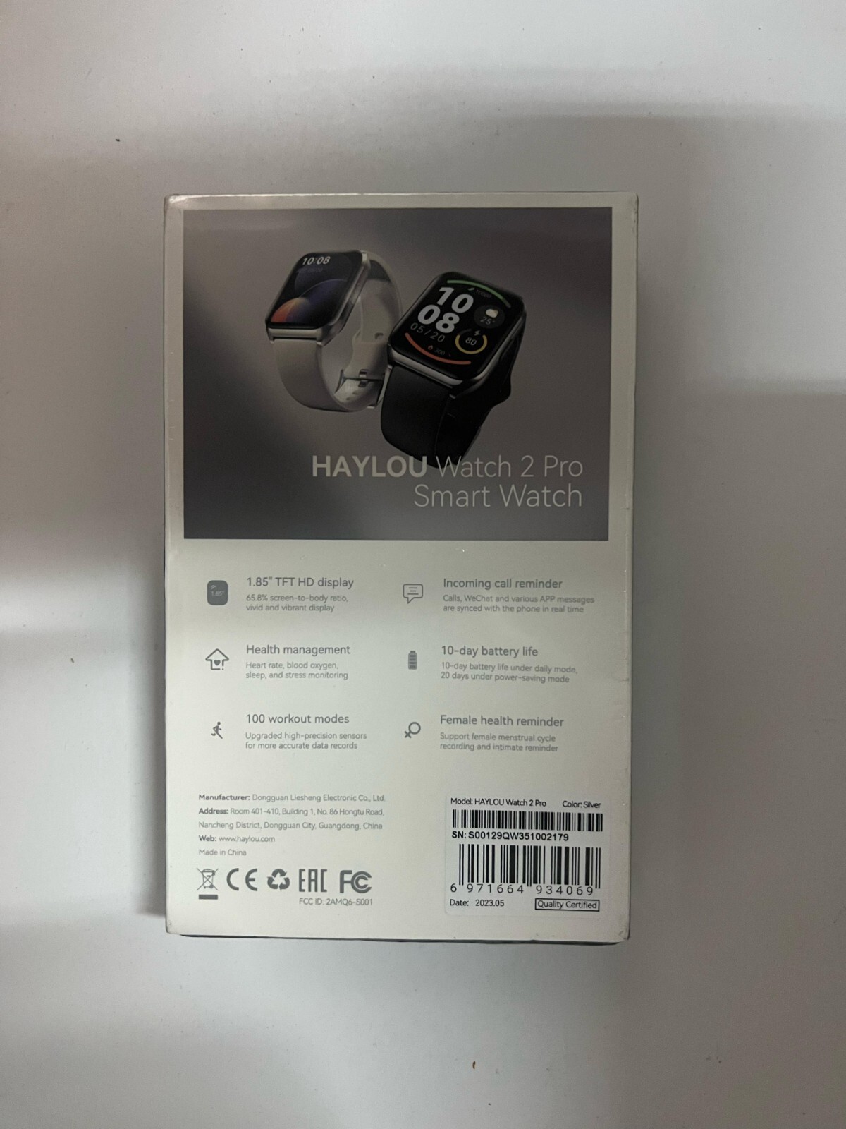 HAYLOU Watch 2 Pro (LS02 Pro) Smartwatch 1.85inch Large Display