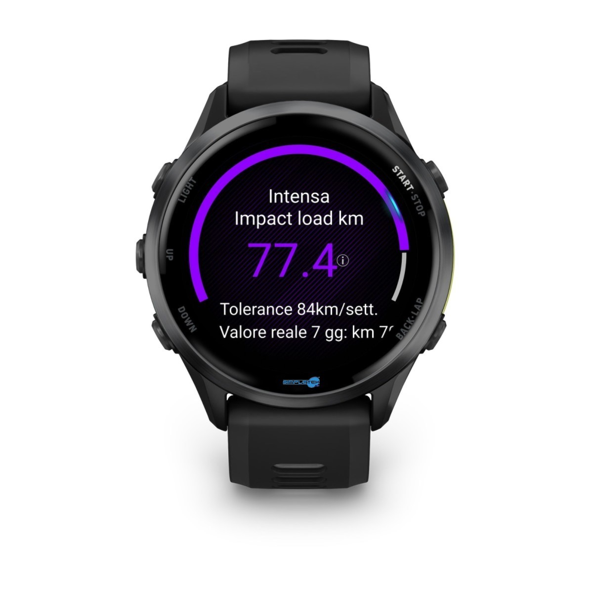 Simpletek SIMPLETEK Running Smartwatch Carbon Gray DLC Titanium 47 mm