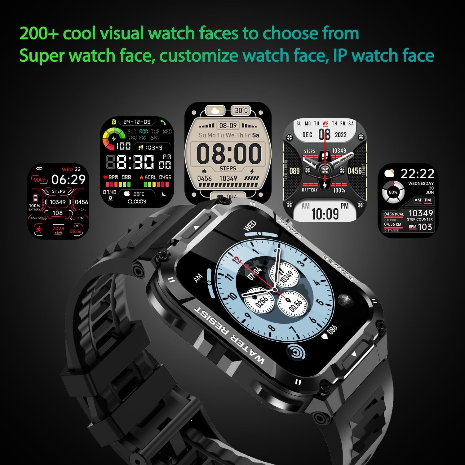Reloj Inteligente de Mujer Hombre para Waterproof Samsung Android y iPhone iOS