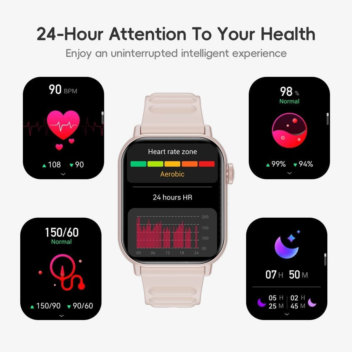 Women’s Smart Watch Bluetooth SmartWatch For Apple iPhone iOS and Android